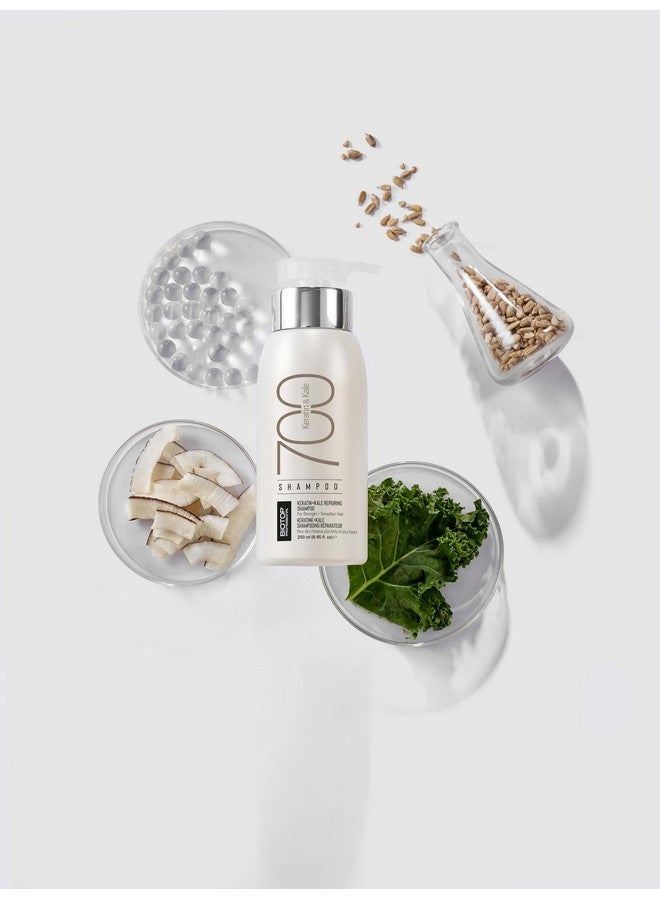Biotop Professional 700 Keratin + Kale Shampoo 250Ml| Calming Chamomile|Paraben, SLS & Sulfate free|For Damaged, Coarse or Chemically Treated Hair - Image 2