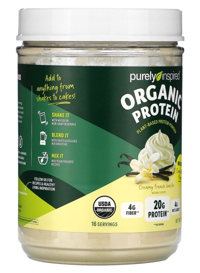 purely inspired Organic Plant-Based Protein Powder Creamy French Vanilla 1.25 lbs (567 g) - Image 2