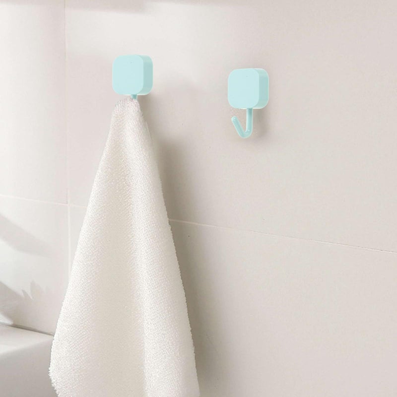 30 Pcs Wall Mounted Adhesive Towel Hooks No Punch Stick On Multipurpose Hangers For Home Bathroom Kitchen Organization - Image 4