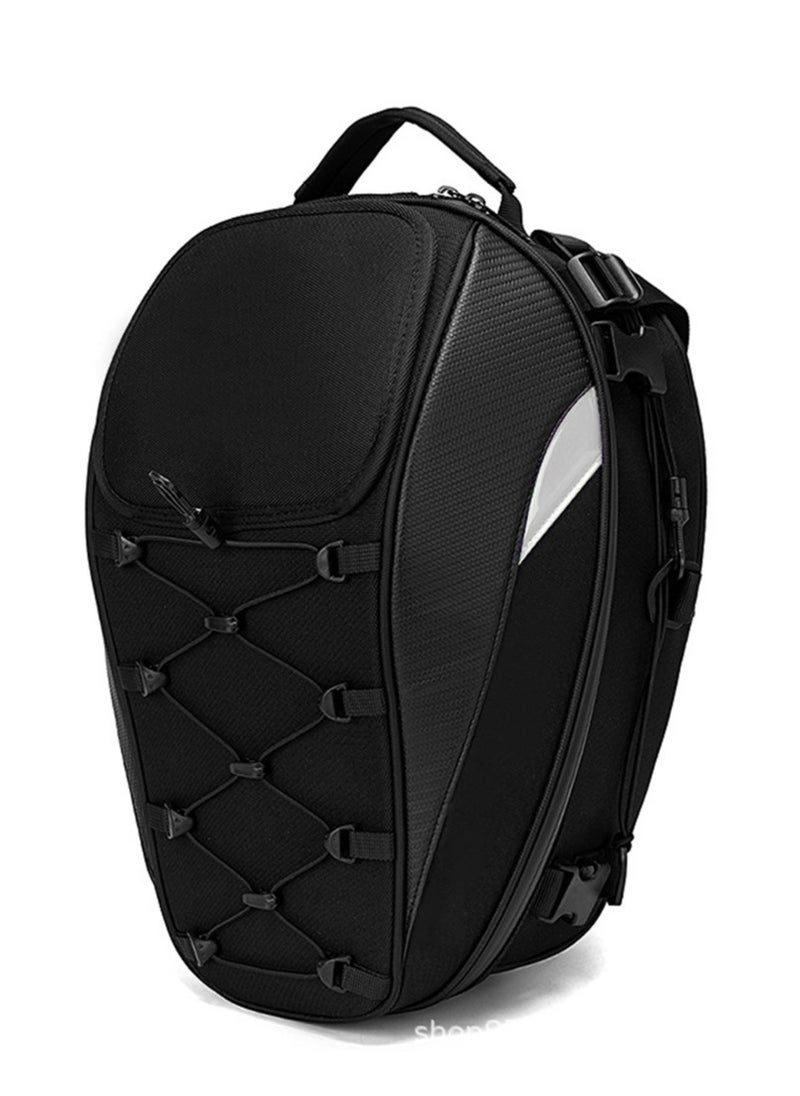 Generic Dual Use Waterproof Helmet Bag Motorcycle Tail Bag 30L-40L Tool Box Rear Seat Bag Large Capacity Rider Backpack Motorbike Accessories  - Image 1
