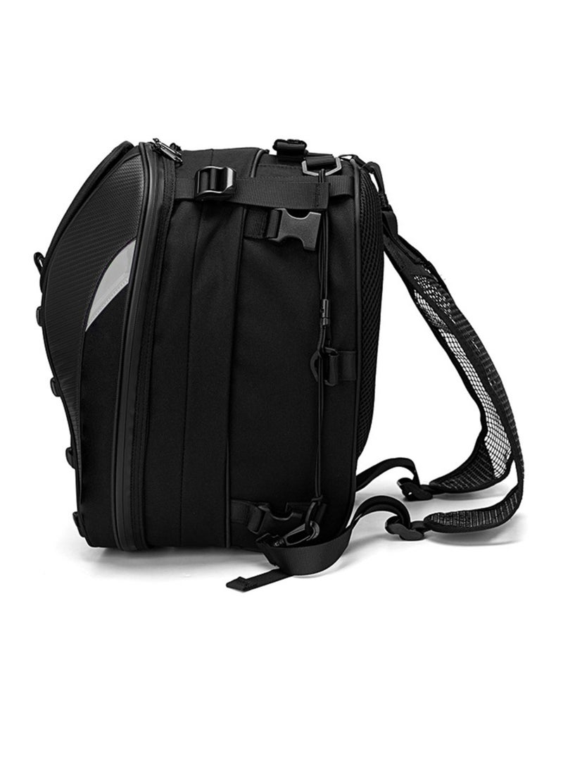 Generic Dual Use Waterproof Helmet Bag Motorcycle Tail Bag 30L-40L Tool Box Rear Seat Bag Large Capacity Rider Backpack Motorbike Accessories  - Image 2