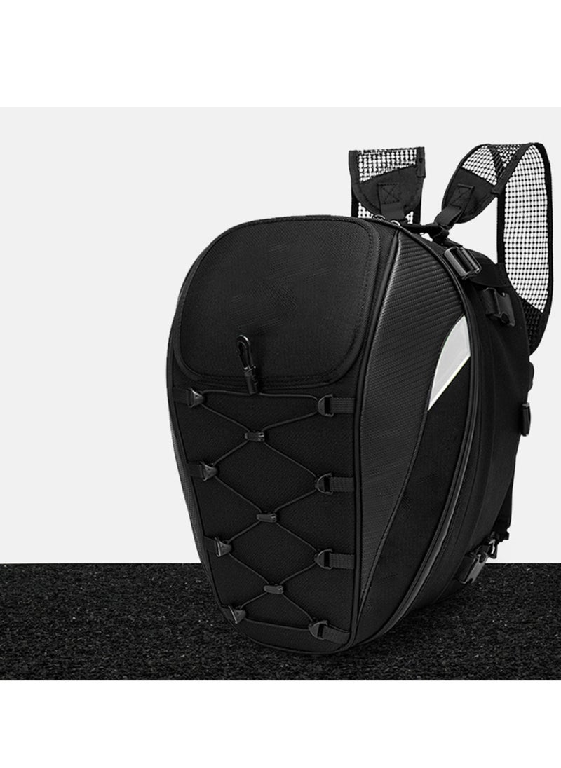 Generic Dual Use Waterproof Helmet Bag Motorcycle Tail Bag 30L-40L Tool Box Rear Seat Bag Large Capacity Rider Backpack Motorbike Accessories  - Image 3