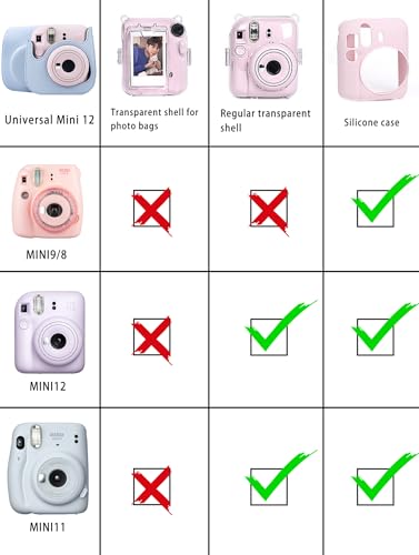 Frankmate Instant Camera Case Compatible with Fujifilm Instax Mini 11/9/8/8+ PU Leather Bag with Pocket and Adjustable Shoulder Strap Mini Photo Album (Brown) - Image 2