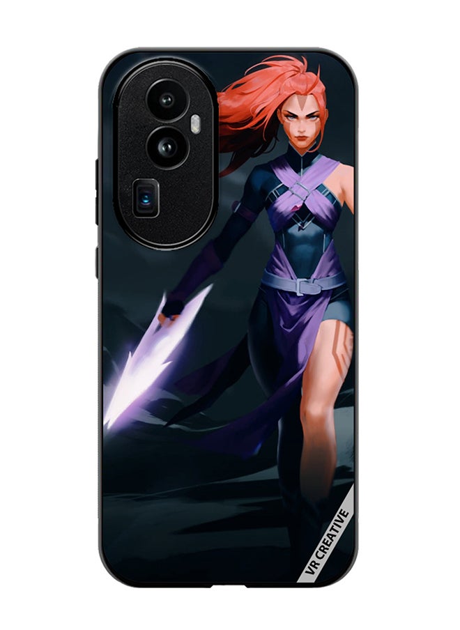 VR CREATIVE Protective Case Cover For Oppo Reno 10 Pro Plus Anti-Mage Lady Dota 2 Design Multicolour  - Image 1