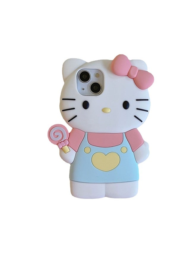 Generic Digital Computer/For Iphone Protective Case/For Iphone Protective Cover Brand Quality Material Provides Protection Scratches Dust Damage-Color:Silicone-take Lollipop KT Cat-Applicable Model:For Iphone13PRO  - Image 5