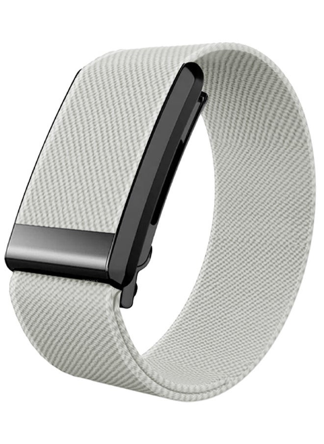 CATANES Nylon Sport Band for Whoop 4.0 Breathable Adjustable Wristband, Water Resistant Replacement Strap, Soft, Comfort, Durability, Easy to Use - Off White  - Image 1