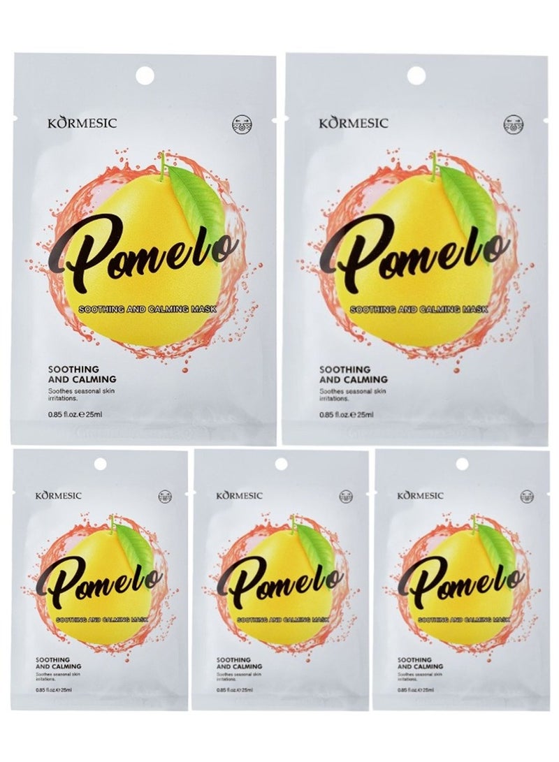 Kormesic قناع يوزو مشرق وترطيب 25 مل-5 عبوات - Image 1