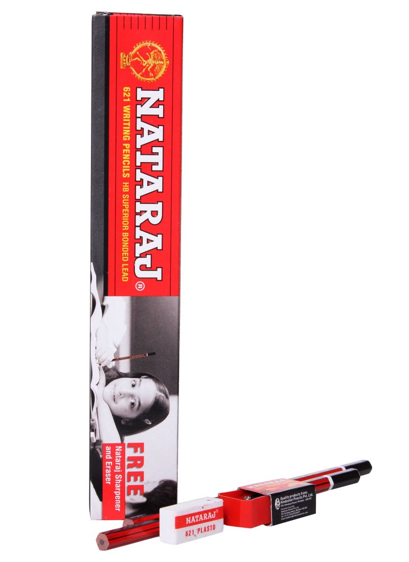 Nataraj Bold Dark Writing 10 Pencils Box With One Eraser Or Sharpener Free - Image 4