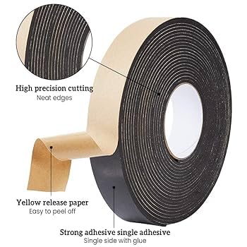 Delidge Soft 5 m Self-Adhesive Car Door Noise Insulation Rubber Dusting Window Sealing Strip Tape - Image 3