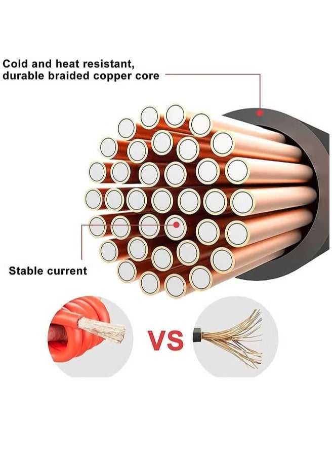 All-Tech Heavy Duty Jumper Cables for Car Battery – 2000 AMP Booster Cables 2.5M (8.2FT) for SUV, Truck, Van – Emergency Jump Starter Kit with Carrying Bag – Car Battery Booster Cable for Dead or Weak Battery  - Image 3