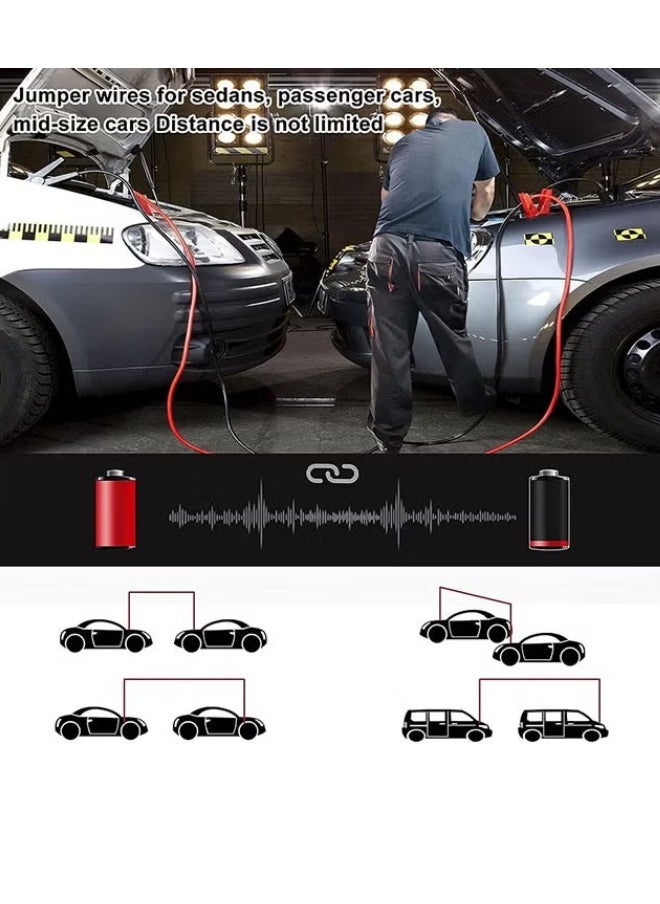 All-Tech Heavy Duty Jumper Cables for Car Battery – 2000 AMP Booster Cables 2.5M (8.2FT) for SUV, Truck, Van – Emergency Jump Starter Kit with Carrying Bag – Car Battery Booster Cable for Dead or Weak Battery  - Image 4