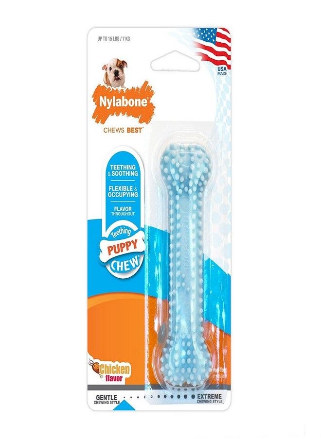 Nylabone Nylabone 3 Pack Of Puppy Chew Chicken Flavored Teething Bones  - Image 4