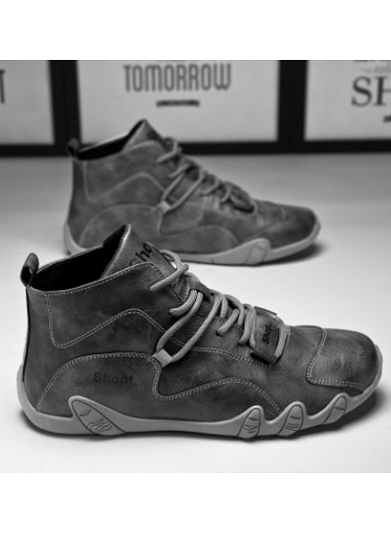 Loquat حذاء رجالي كاجوال عصري بياقة عالية