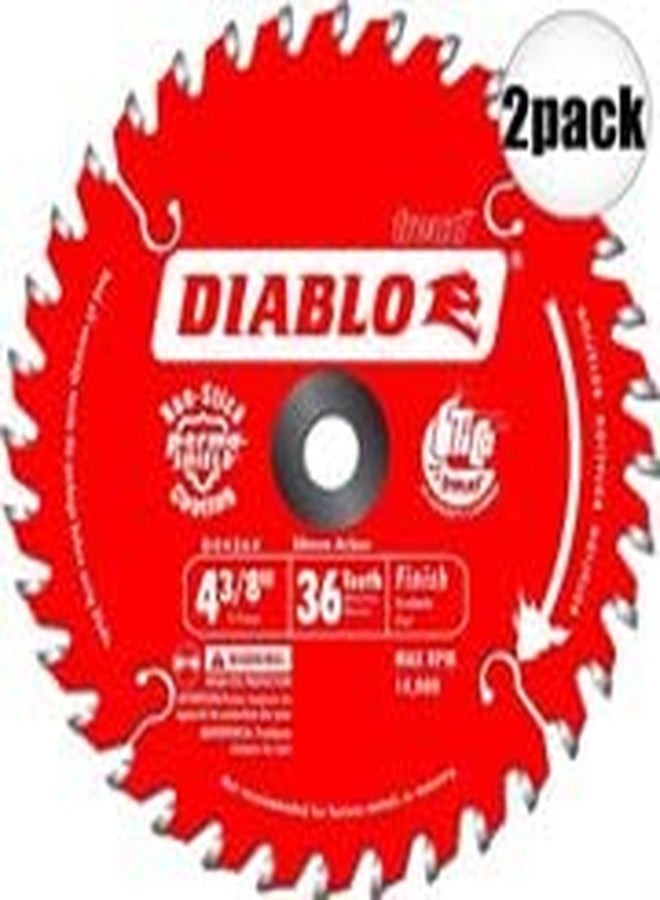 Freud D0436X 4-3/8" x 36 Tooth Diablo Cordless Trim Saw Blades 2-Pack - Image 2