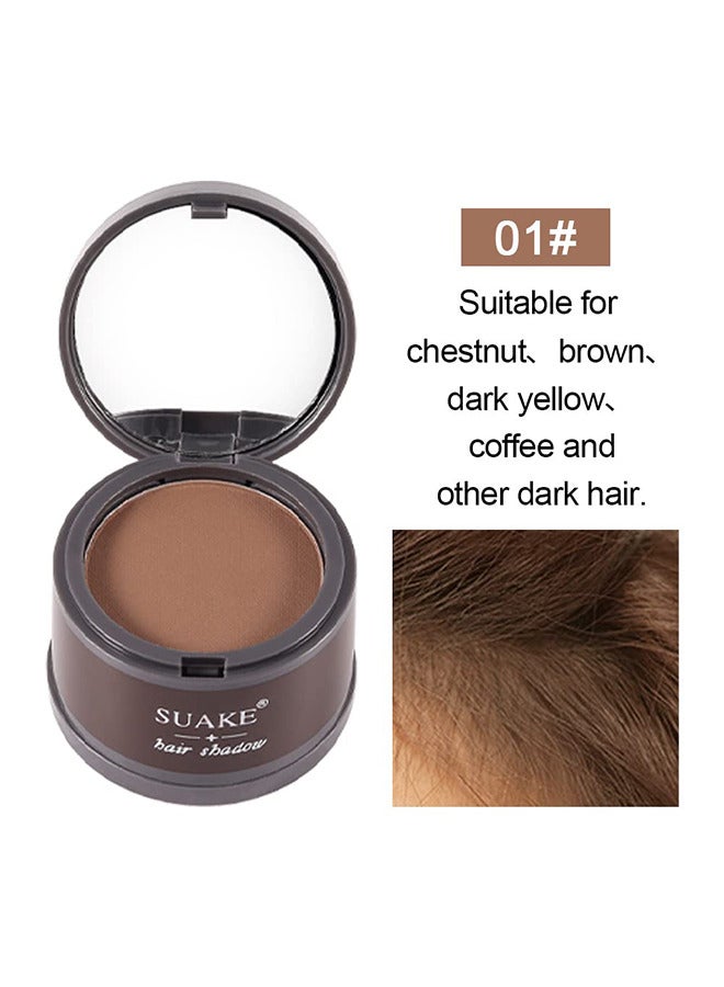 SUAKE Hairline Powder Magical Instantly Hair Line Shadow Quick Cover Hair Root Concealer with Puff Touch Root Cover Up For Thinning Hair Waterproof -Brown - Image 4