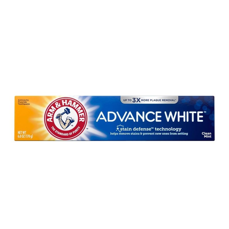 ARM & HAMMER Advanced White Extreme Whitening Toothpaste, Multi-Pack -Clean Mint - Fluoride Toothpaste (Pack of 12) - Image 1
