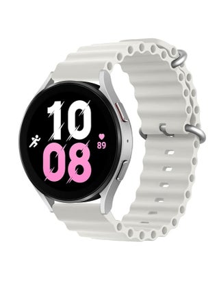 Ocean Silicone Band 22mm Compatible with Huawei Watch /GT2 / GT2 PRO / GT Runner / GT3 / GT3 Pro / GT4 / GT4 Pro / GT1 Size 46mm, by TenTech – White - pzsku/Z0D2B619292EE177EA8F1Z/45/_/1717259116/a176b4fc-d529-4a20-b569-53b220c475f2