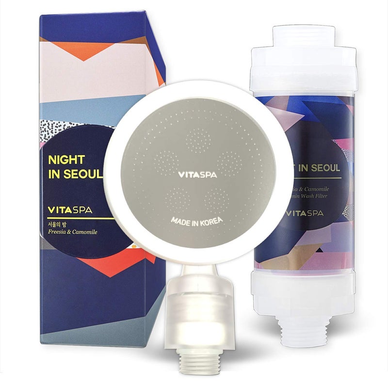 VITASPA Vitamin C Shower Head Filter Set Made in Korea (Purple) - Exellent Skin & Hair Enhancement, Aroma Therapy, Remove Chlorine & Impurities/Gift idea For Her/Him, wife, girlfriend - Image 2