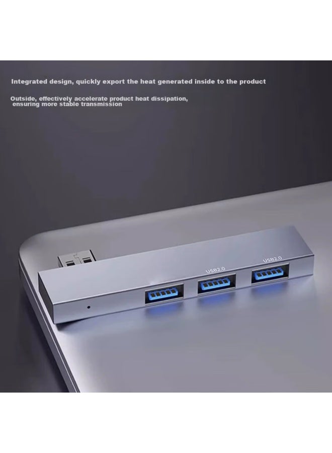 Union Star Youlianxing Usb Hub Splitter 4-port Right-side Adhesive Model, Usb 2.0 Expansion Dock Hub Splitter One-to, Suitable For Apple Huawei Laptops, Usb Drives, And Mouse - Image 5