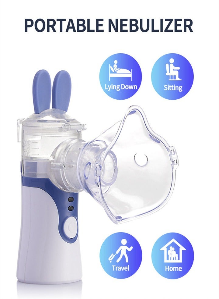 Generic Mesh nebulizer, 2 modes handheld nebulizer, rechargeable nebulizer for respiratory therapy - Image 2