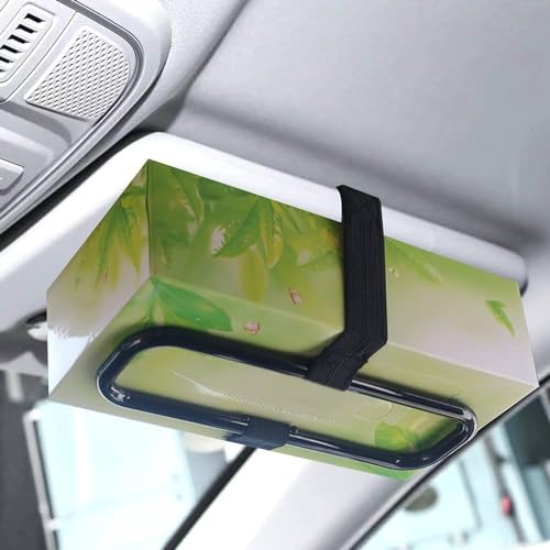 Robustt Car Tissue Box Holder - Pack of 1 | ABS Bracket with Velcro Straps | Adjustable and Flexible | Easy to Use | Suitable for Cars, SUVS and Trucks - Image 1