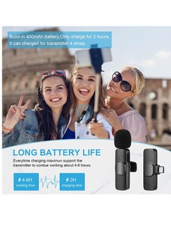 Yuwell K9 Wireless Lavalier Microphone For Type-C Phone Plug-Play Wireless Mic For USB-C Android Phone Video Recording, Interview, Vlog, Auto Sync And Noise Reduction  - Image 3