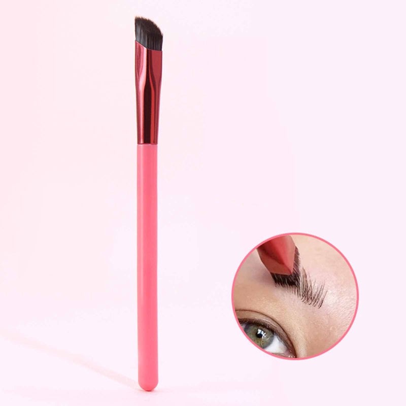 Angled Eyebrow Brush: Soft Artificial Fiber Bristles, Precise Angled Design - Versatile Multifunctional Tool, Portable Makeup Brush for Travel & Home Makeup Enthusiasts - Image 4