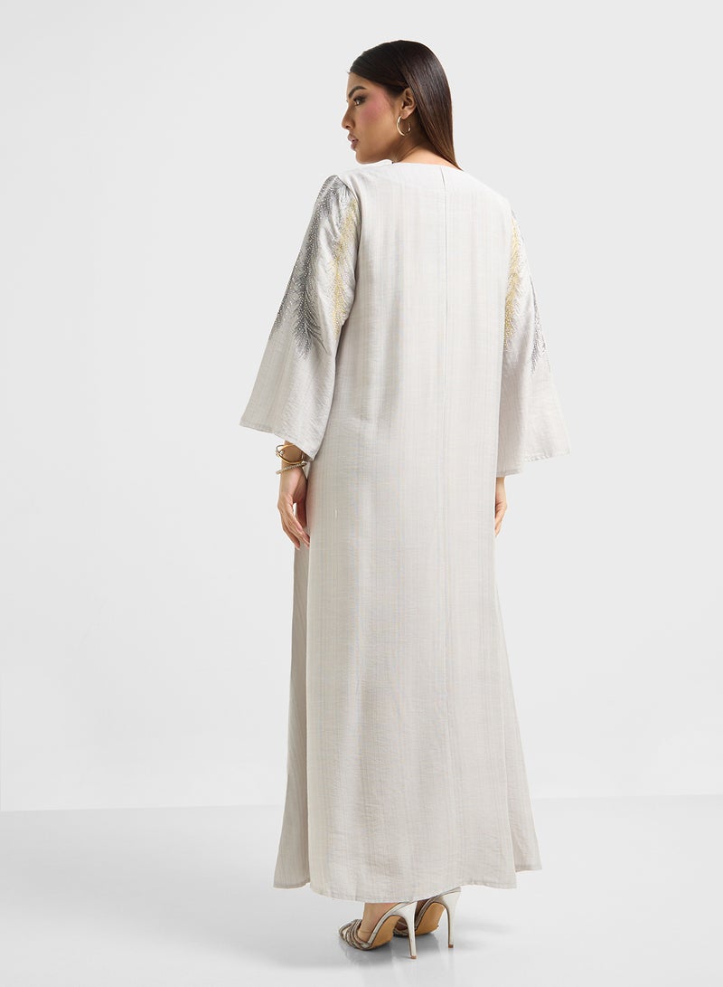 Khizana Embroidered Jalabiya  - Image 2