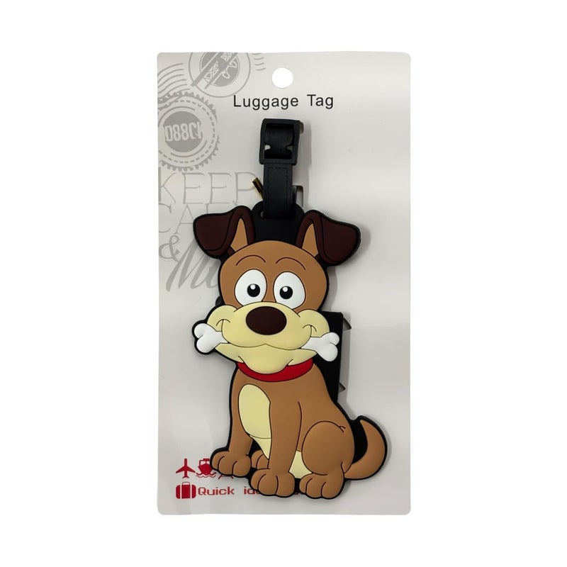 Eitheo Luggage Tags for Kids Luggage Tags with Name & Address Label | Silicone Luggage Tags for Suitcases, Tags for Travel Bags/School Bags Identification tag Colorful Multi (Dog Bone) - Image 4