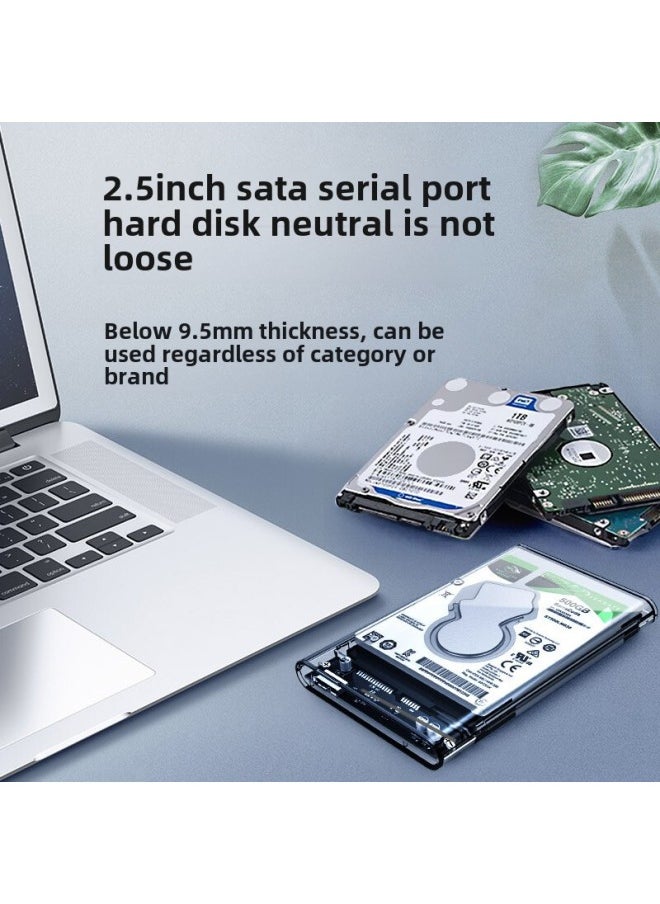 ماركة غير محددة - ملحقات القرص الصلب من النوع C صندوق القرص الصلب USB3.0 صندوق القرص الصلب المحمول الشفاف SATA 2.5 بوصة صندوق القرص الصلب ذو الحالة الصلبة - اللون: قرص ممتاز من Pe tool 16 جيجابايت (عرض خاص) - Image 1