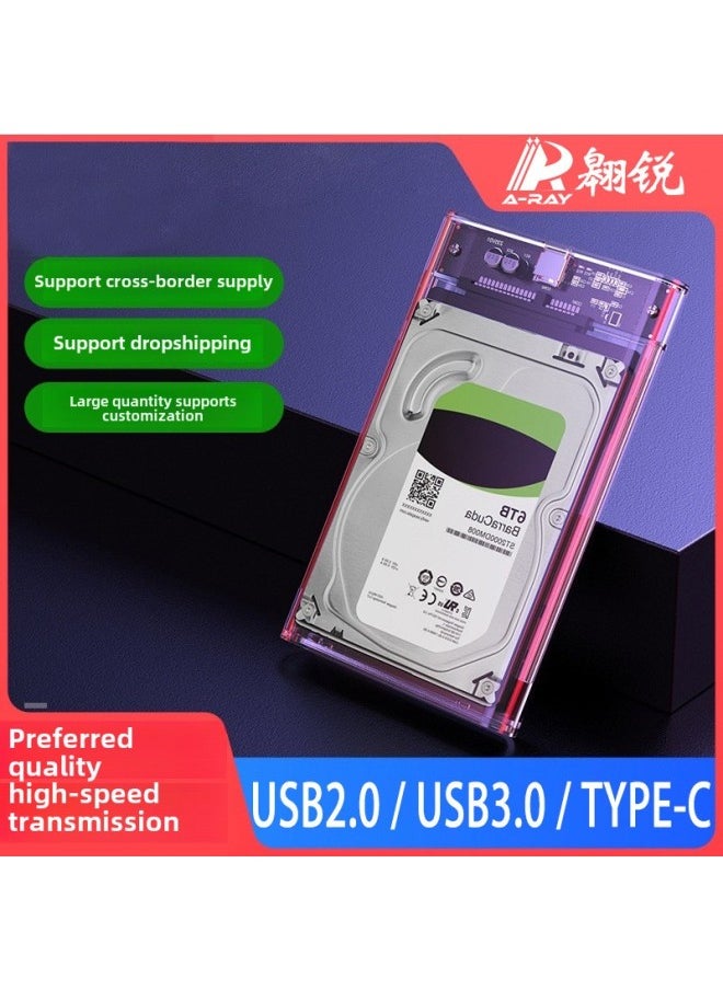ماركة غير محددة - ملحقات القرص الصلب من النوع C صندوق القرص الصلب USB3.0 صندوق القرص الصلب المحمول الشفاف SATA 2.5 بوصة صندوق القرص الصلب ذو الحالة الصلبة - اللون: قرص ممتاز من Pe tool 16 جيجابايت (عرض خاص) - Image 1