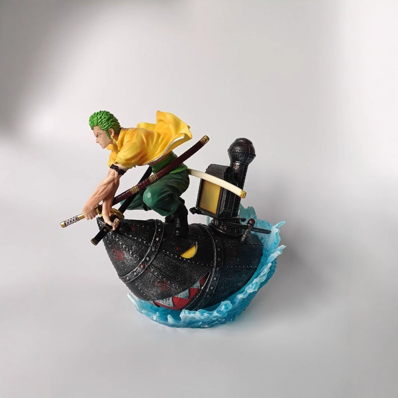 One Piece Zoro Roronoa Dual Sword Style Action Figure Statue Desk Decoration - Image 4