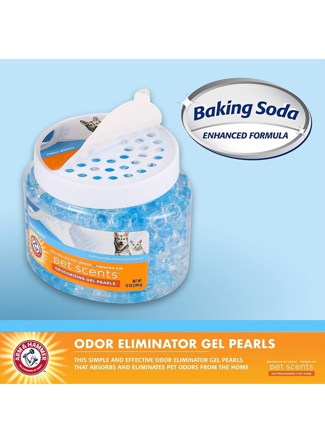 Arm & Hammer جل كريات إزالة الروائح للحيوانات الأليفة برائحة النسيم العليل | 12 أونصة جل كريات محايدة للروائح مع بيكربونات الصوديوم | كريات معطرة لإزالة روائح الحيوانات الأليفة (FF12689) - Image 2