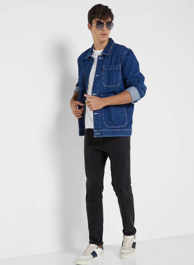 Ted Baker Mid Wash Denim Jacket