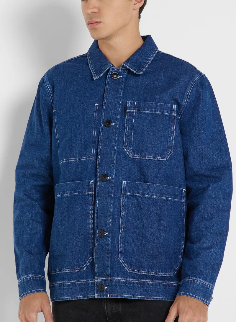Ted Baker Mid Wash Denim Jacket