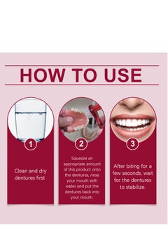 ORALHOE Thermoplastic Denture Adhesives, Fixed Denture Adhesives, Refitting and Tightening Loose Upper and Lower Dentures and Partial Dentures, Dental Adhesives for Dentures 28g  - Image 4