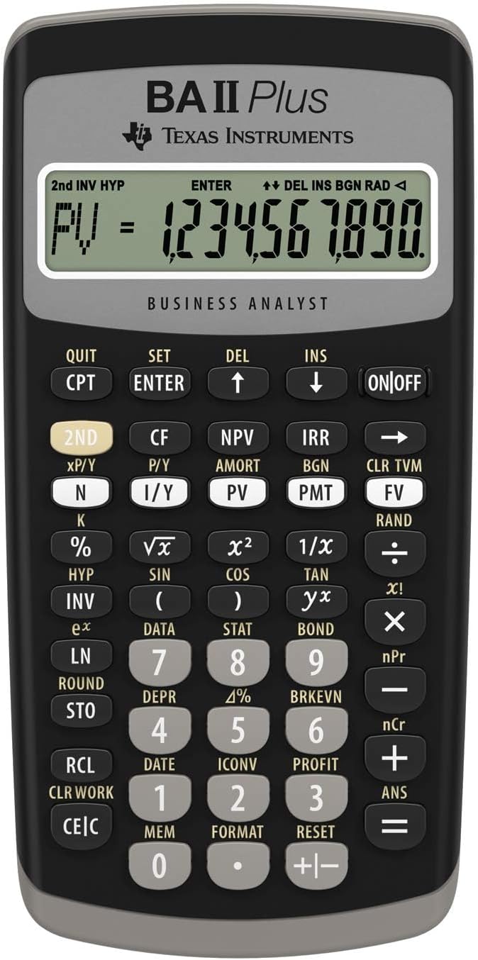 TEXAS INSTRUMENTS حاسبة مالية متقدمة BA II Plus Professional - Image 1