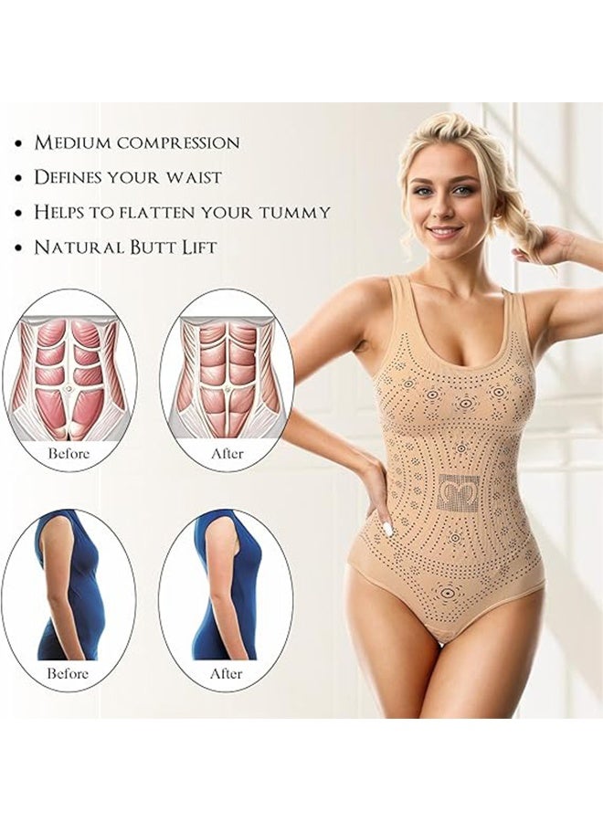 Women's Bodysuits for Women Tummy Control, Shapewear Body Suit with High Compression, Seamless & Slimming - Image 3