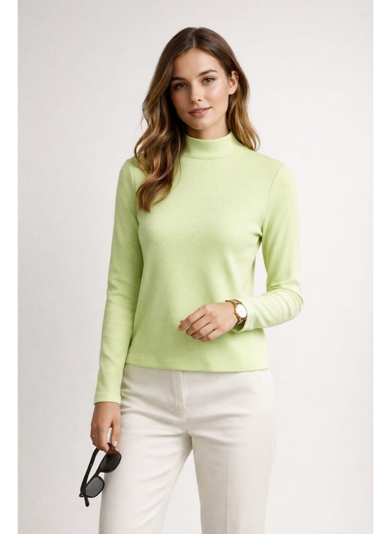 Don't Call Me Jennyfer Ribbed Mock Neck Top - Image 1