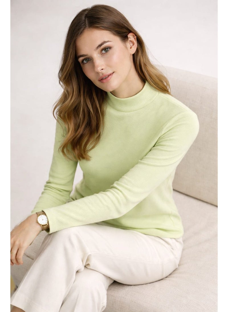 Don't Call Me Jennyfer Ribbed Mock Neck Top - Image 3