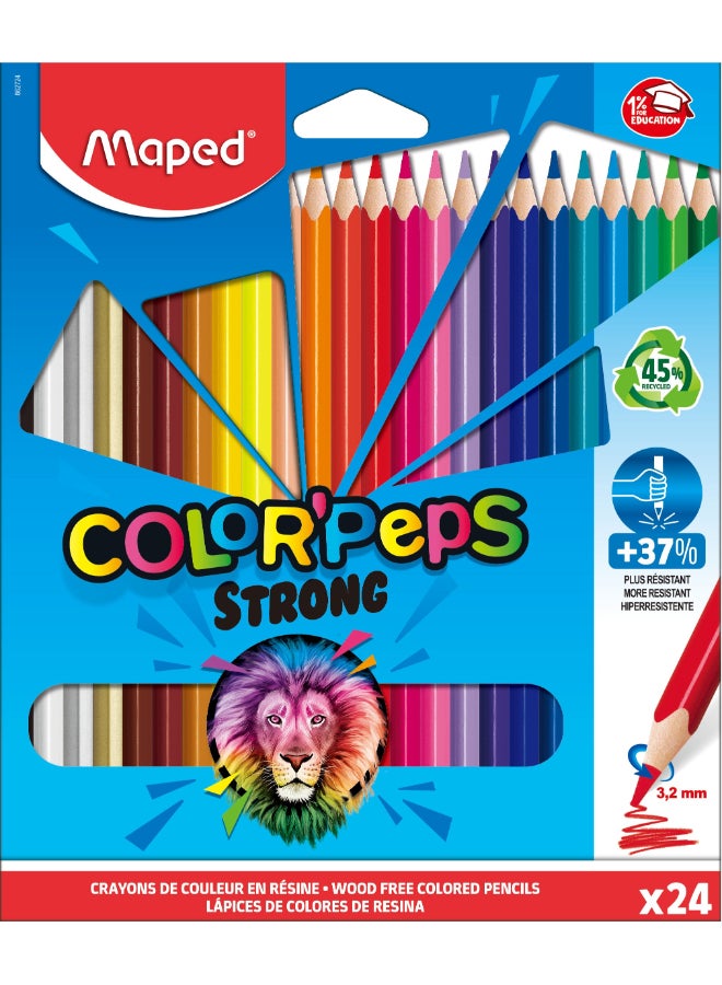 Maped PENCILS COLOR PEPS STRONG X24 CARDBOARD