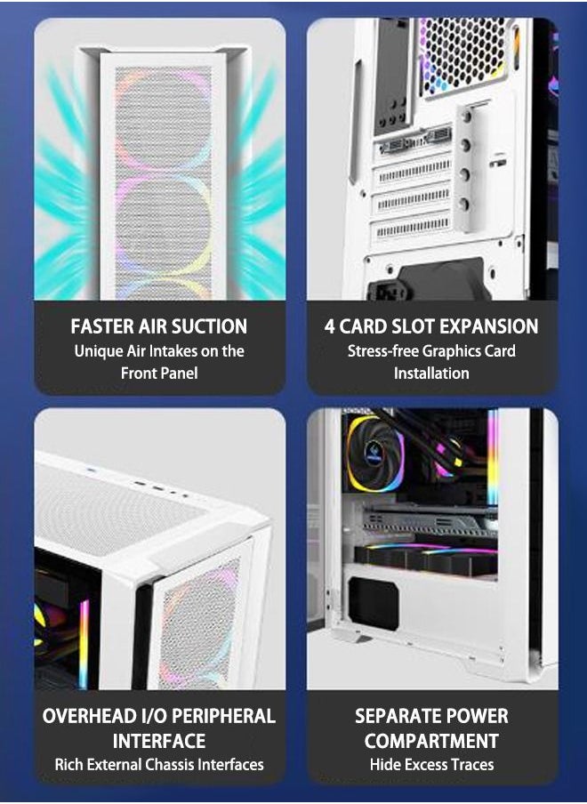 Generic - Tempered Glass Computer Case RGB Lights - Image 1