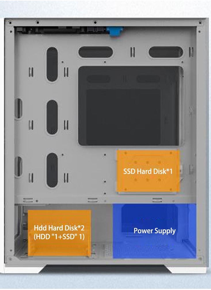 Generic - Tempered Glass Computer Case RGB Lights - Image 1