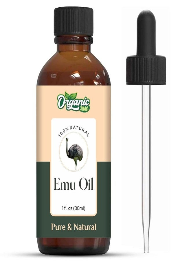 ORGANIC ZING زيت إيمو زينغ العضوي (Dromaius Novaehollandiae) | زيت ناقل نقي وطبيعي للعناية بالبشرة والشعر والتدليك - 30 مل / 1.01 أونصة سائلة - Image 1