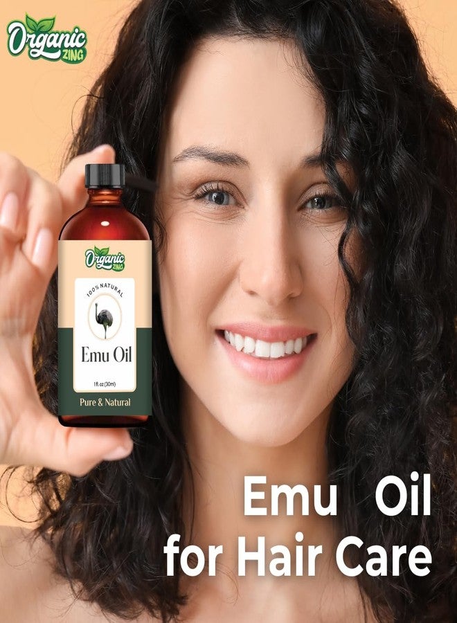 ORGANIC ZING زيت إيمو زينغ العضوي (Dromaius Novaehollandiae) | زيت ناقل نقي وطبيعي للعناية بالبشرة والشعر والتدليك - 30 مل / 1.01 أونصة سائلة - Image 4