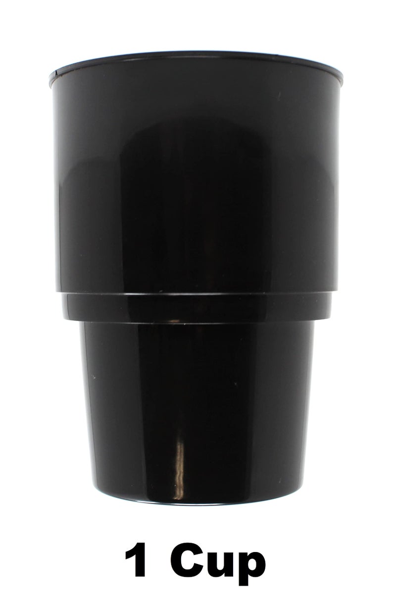 JSP Manufacturing Jumbo Drink Cup Holder Insert Compatible with Yeti Ozark Tumblers Black Universal Plastic Cup Holder for car 32oz / Oversized/Top Heavy Drink Containers Cups Tumblers - Image 2