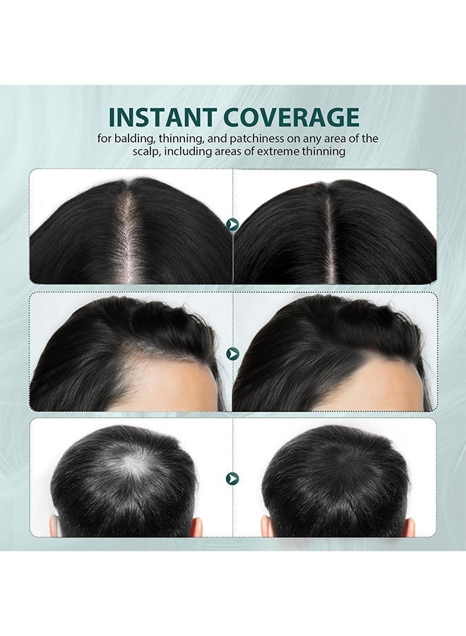 MAYCHEER Hairline Powder Magical Instantly Hair Line Shadow Quick Cover Hair Root Concealer With Puff Touch Root Cover Up For Thinning Hair Waterproof (Black) - Image 3