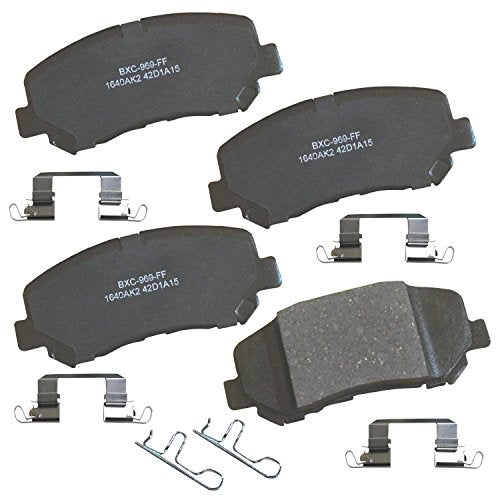 Bendix Premium SBC1640AK2 Ceramic Front Brake Pads for Chrysler 200 2017-2015, Jeep Cherokee 2019 - Image 1