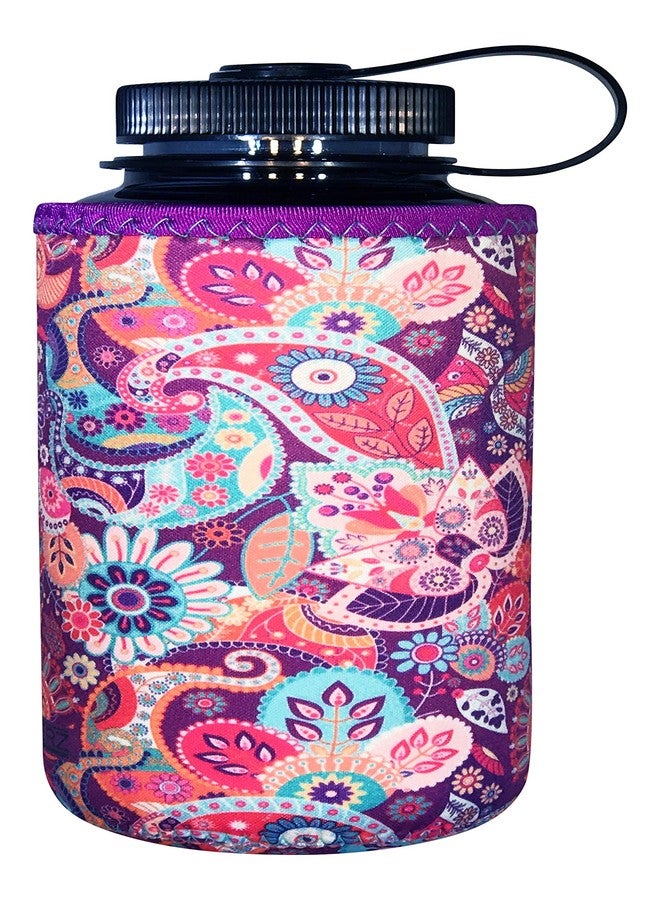 كوفرز حافظة زجاجات المياه Koverz XL المصنوعة من النيوبرين، سعة 32-40 أونصة - بنقشة بيزلي - Image 1