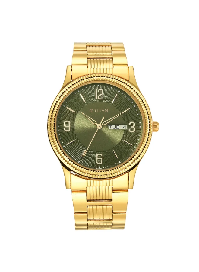 تيتان Men's Stainless Steel Analog Watch 1650YM08 - 40 mm